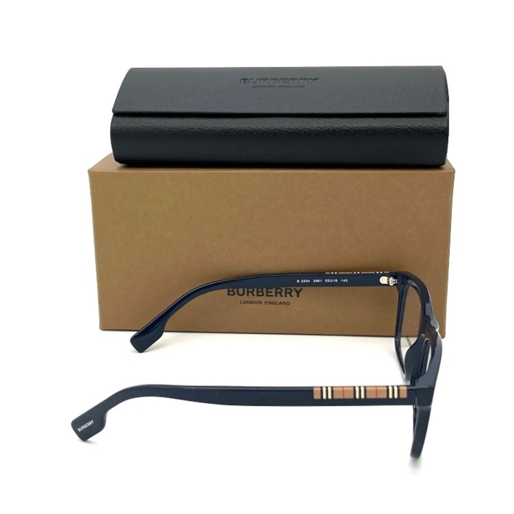 BURBERRY ELM BE2334 3961 Dark Blue / Demo Lens 55mm Eyeglasses - Picture 4 of 8